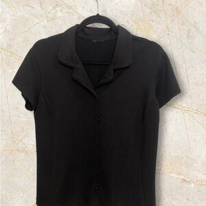 Elegant Black Button Down Shirt for Women